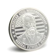 外貿銀幣定做,人物頭像銀幣定制