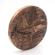 領袖紀念章定制,人物紀念章定制,銅紀念章訂做