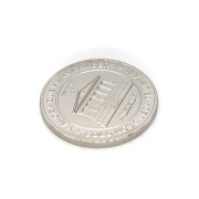 鋅合金鍍銀紀念幣訂做,鍍銀紀念章定制