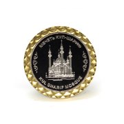 雙色電鍍紀念章訂做,金銀雙色紀念幣定做