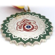 獅子會純銀獎章定制,紀念獎章定做