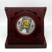銀幣擺件定制,龍紀念幣定做,龍年紀念銀幣定制