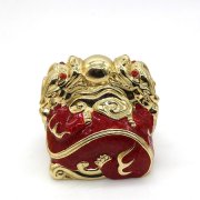 鋅合金龍頭印章擺件,制作金屬擺件